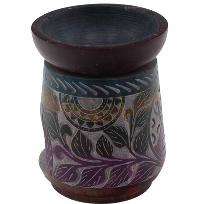Große Speckstein-Duftlampe 13x10 cm – Elefant – Fünf Farben